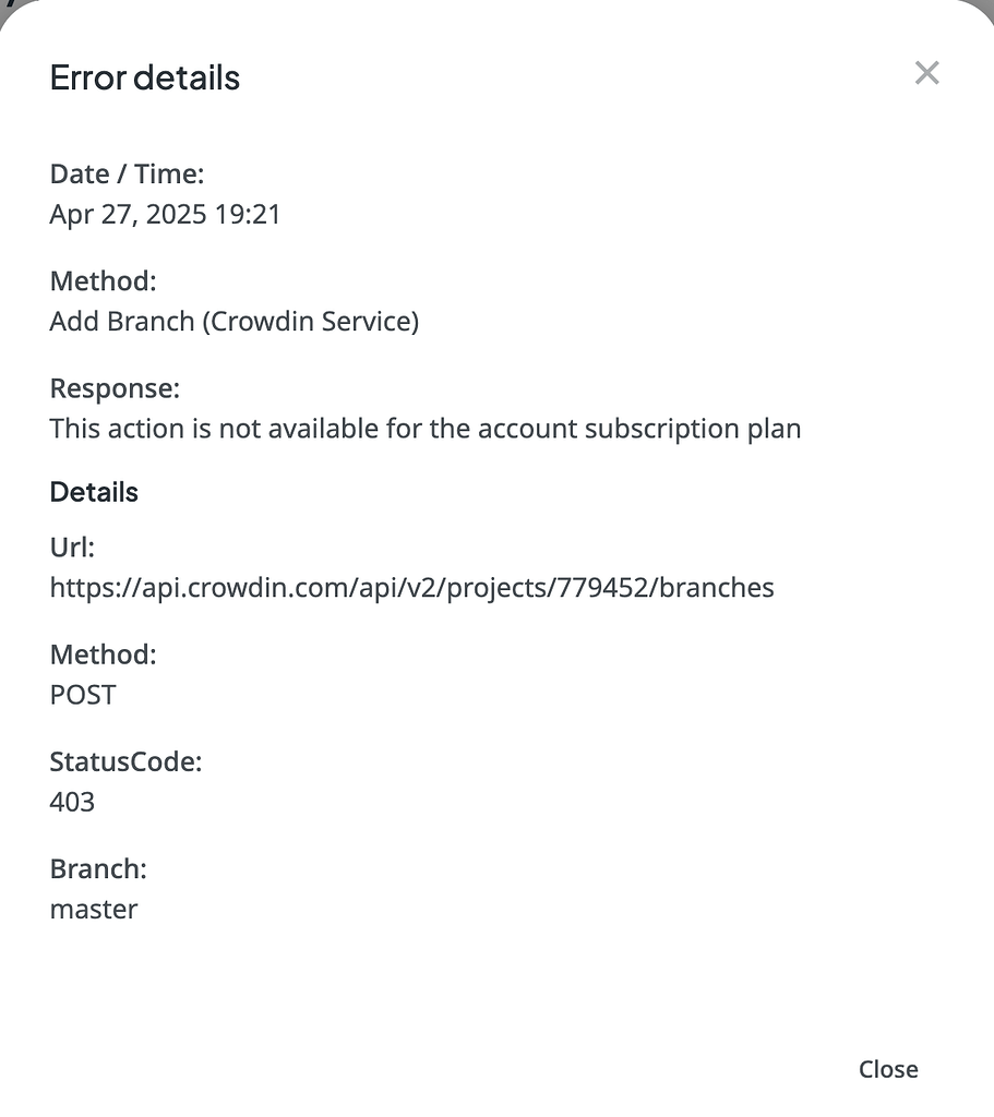 GitHub integration issues - Crowdin Issues - Crowdin Community